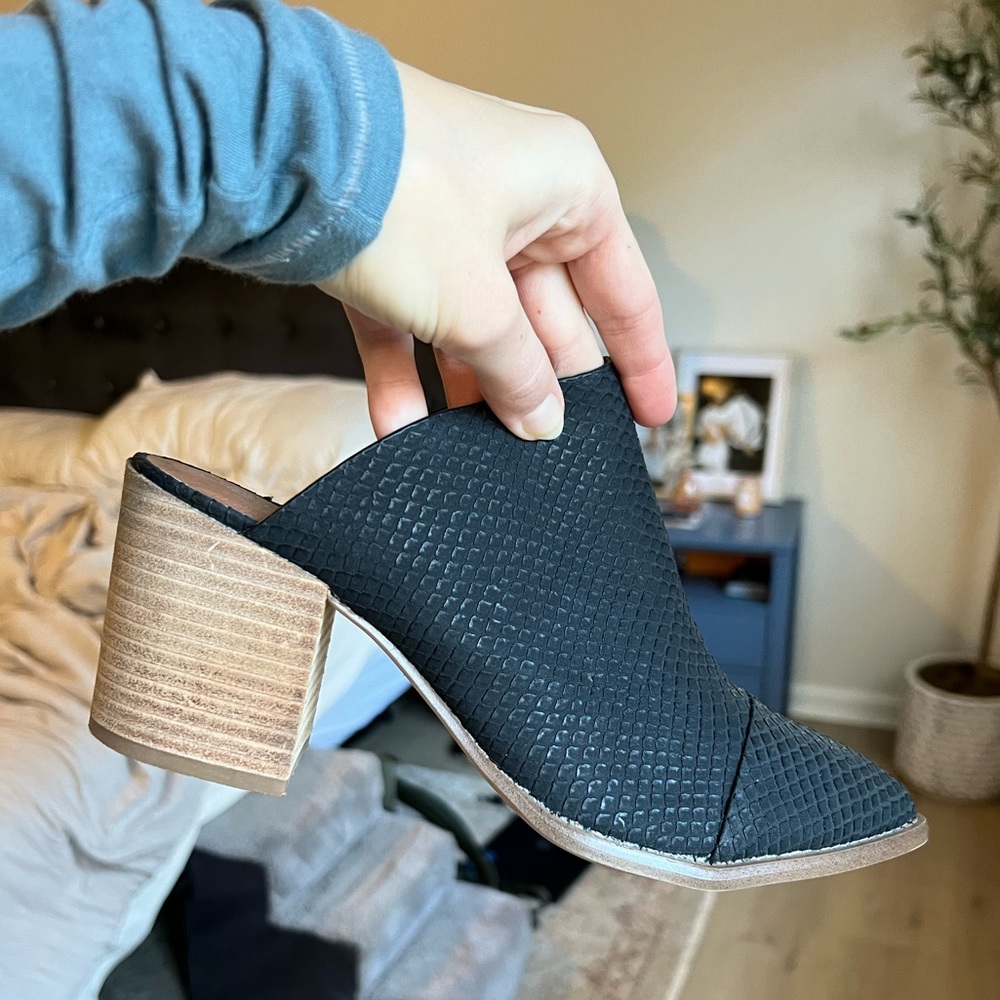 Report Toni Mule Heeled Bootie